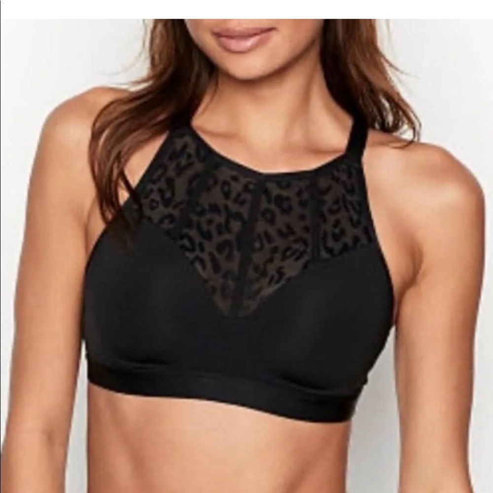 Victoria’s Secret Leopard High Neck Sports Bra